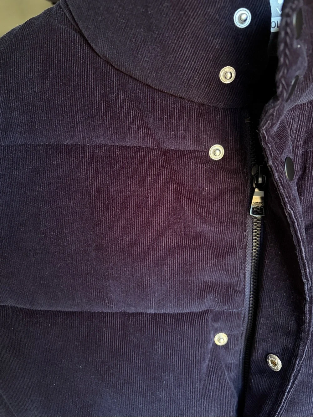 Banana Republic Corduroy Quilted Vest - Deep Purple